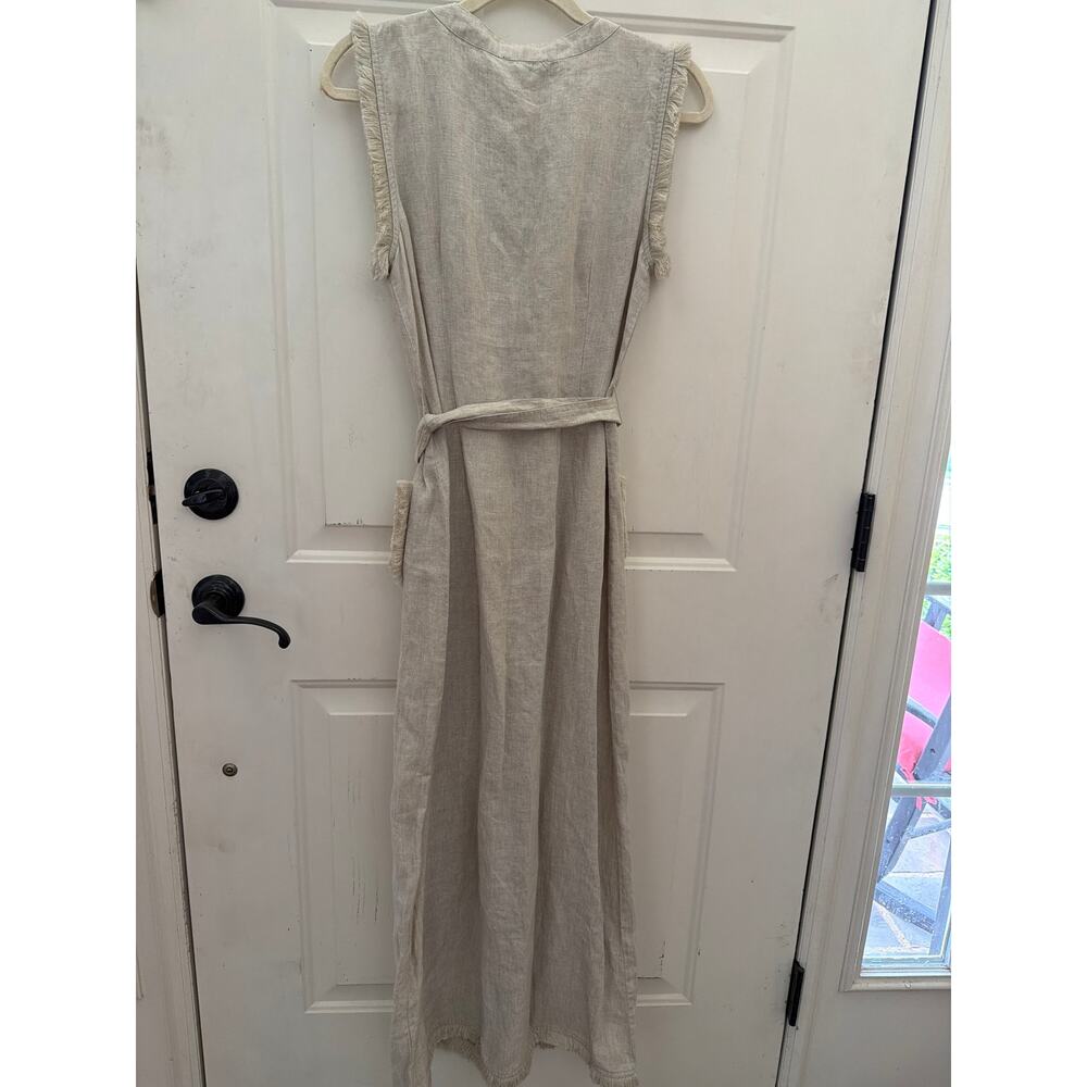 NEW J. Crew 100% Linen Maxi Dress Women's Size Small Old Money Quiet Luxury Chic - Picture 7 of 10